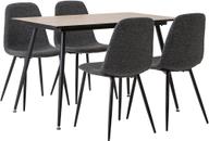 Pisipilt: Montpellier & Maria söögilauakomplekt 120x75cm neljale, puidutoon/tumehall