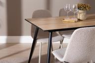 Pisipilt: Montpellier & Maria söögilauakomplekt 120x75cm neljale, puidutoon/beež