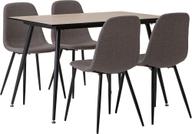 Pisipilt: Montpellier & Maria söögilauakomplekt 120x75cm neljale, puidutoon/hall