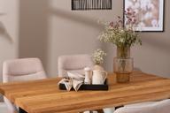 Pisipilt: Estelle & Everly söögilauakomplekt 140x95cm neljale, U-jalg, tamm/liiv