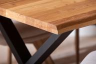 Pisipilt: Estelle & Everly söögilauakomplekt 140x95cm neljale, X-jalg, tamm/liiv