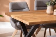 Pisipilt: Estelle & Everly söögilauakomplekt 140x95cm neljale, X-jalg, tamm/hall