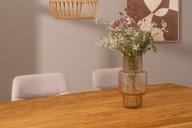 Pisipilt: Estelle & Everly söögilauakomplekt 190x95cm kuuele, X-jalg, tamm/liiv