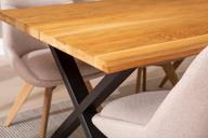 Pisipilt: Estelle & Everly söögilauakomplekt 190x95cm kuuele, X-jalg, tamm/liiv