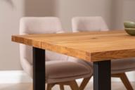 Pisipilt: Isla & Everly söögilauakomplekt 140x95cm neljale, U-jalg, tamm/liiv