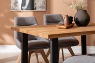 Pisipilt: Isla & Everly söögilauakomplekt 140x95cm neljale, U-jalg, tamm/hall