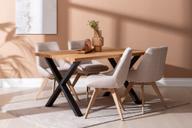 Pisipilt: Isla & Everly söögilauakomplekt 140x95cm neljale, X-jalg, tamm/liiv