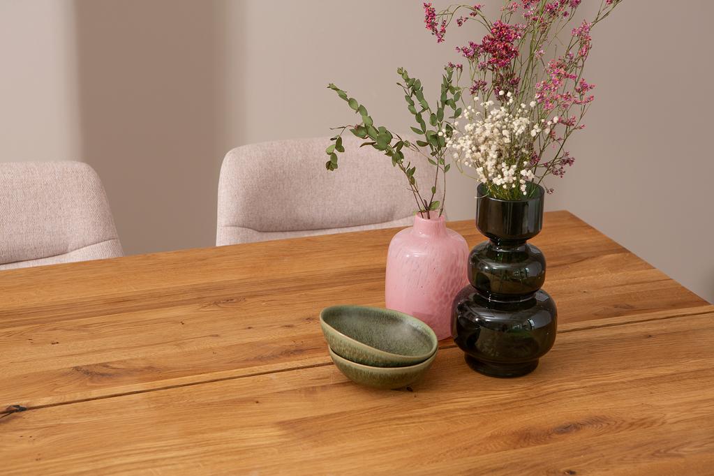 Isla & Everly söögilauakomplekt 190x95cm kuuele, X-jalg, tamm/liiv