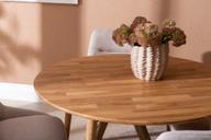 Pisipilt: Ekholm & Everly söögilauakomplekt ümar 110cm neljale, tamm/liiv