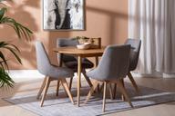 Pisipilt: Ekholm & Everly söögilauakomplekt ümar 110cm neljale, tamm/hall