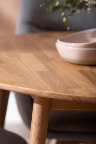 Pisipilt: Ekholm & Everly söögilauakomplekt ümar 110cm neljale, tamm/hall