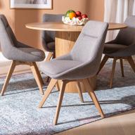 Pisipilt: Rotondo & Everly söögilauakomplekt ümar 120cm neljale, tamm/hall