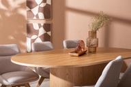 Pisipilt: Rotondo & Everly söögilauakomplekt ovaalne 200x110cm kuuele, tamm/liiv