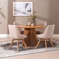 Pisipilt: Metz & Everly söögilauakomplekt ümar 120cm neljale, spoonitud tamm/liiv