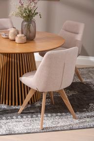 Pisipilt: Metz & Everly söögilauakomplekt ümar 120cm neljale, spoonitud tamm/liiv