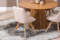 Pisipilt: Metz & Everly söögilauakomplekt ümar 120cm neljale, spoonitud tamm/liiv