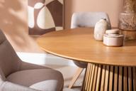 Pisipilt: Metz & Everly söögilauakomplekt ümar 120cm neljale, spoonitud tamm/liiv