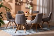 Pisipilt: Metz & Everly söögilauakomplekt pikendatav 120/160/200X120cm kuuele, spoonitud tamm/hall