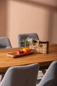 Pisipilt: Ekholm & Everly söögilauakomplekt 190x95cm kuuele, natural tamm/liiv