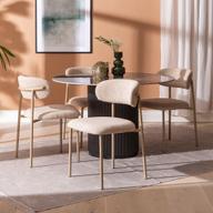 Pisipilt: Kalida & Bow söögilauakomplekt ümar 120cm neljale, must/khaki