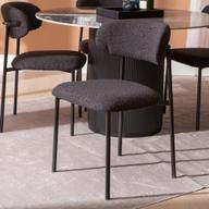 Pisipilt: Kalida & Bow söögilauakomplekt ümar 120cm neljale, must/must