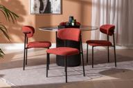 Pisipilt: Kalida & Bow söögilauakomplekt ümar 120cm neljale, must/punane