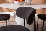 Pisipilt: Kalida & Bow söögilauakomplekt ümar 120cm neljale, valge/must