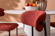 Pisipilt: Kalida & Bow söögilauakomplekt ümar 120cm neljale, valge/punane