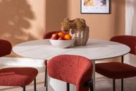 Pisipilt: Kalida & Bow söögilauakomplekt ümar 120cm neljale, valge/punane