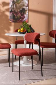 Pisipilt: Apollo & Bow söögilauakomplekt ümar 100cm neljale, valge/punane