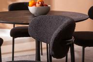 Pisipilt: Apollo & Bow söögilauakomplekt ümar 100cm neljale, must/must