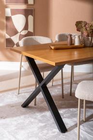 Pisipilt: Cenni & Bow söögilauakomplekt 160x90cm neljale, tamm (melamiin) / khaki