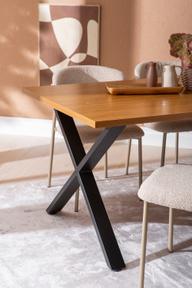 Pisipilt: Cenni & Bow söögilauakomplekt 160x90cm neljale, tamm (melamiin) / khaki