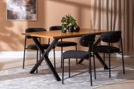 Pisipilt: Cenni & Bow söögilauakomplekt 160x90cm neljale, tamm (melamiin) / must