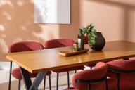 Pisipilt: Cenni & Bow söögilauakomplekt 160x90cm neljale, tamm (melamiin) / punane