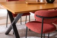 Pisipilt: Cenni & Bow söögilauakomplekt 160x90cm neljale, tamm (melamiin) / punane