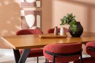 Pisipilt: Cenni & Bow söögilauakomplekt 160x90cm neljale, tamm (melamiin) / punane