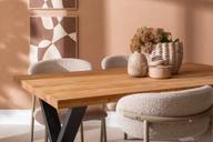 Pisipilt: Isla & Bow söögilauakomplekt 140x95 neljale x-jalg, õlitatud tamm / khaki