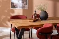 Pisipilt: Isla & Bow söögilauakomplekt 140x95 neljale x-jalg, õlitatud tamm / punane