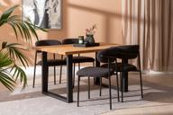 Pisipilt: Isla & Bow söögilauakomplekt 140x95 neljale u-jalg, õlitatud tamm / must