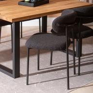 Pisipilt: Isla & Bow söögilauakomplekt 140x95 neljale u-jalg, õlitatud tamm / must