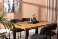 Pisipilt: Isla & Bow söögilauakomplekt 140x95 neljale u-jalg, õlitatud tamm / must