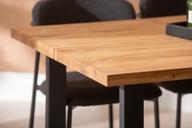 Pisipilt: Isla & Bow söögilauakomplekt 140x95 neljale u-jalg, õlitatud tamm / must