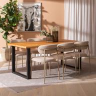 Pisipilt: Isla & Bow söögilauakomplekt 190x95 kuuele u-jalg, õlitatud tamm / khaki