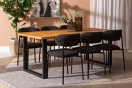 Pisipilt: Isla & Bow söögilauakomplekt 190x95 kuuele u-jalg, õlitatud tamm / must