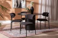 Pisipilt: Rotondo & Bow söögilauakomplekt ümar 120cm neljale, must saarni / must