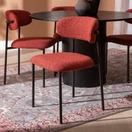 Pisipilt: Rotondo & Bow söögilauakomplekt ümar 120cm neljale, must saarni / punane