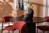 Pisipilt: Rotondo & Bow söögilauakomplekt ümar 120cm neljale, must saarni / punane