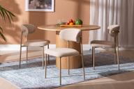 Pisipilt: Rotondo & Bow söögilauakomplekt ümar 120cm neljale, natural saarni / khaki