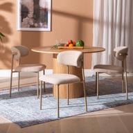 Pisipilt: Rotondo & Bow söögilauakomplekt ümar 120cm neljale, natural saarni / khaki